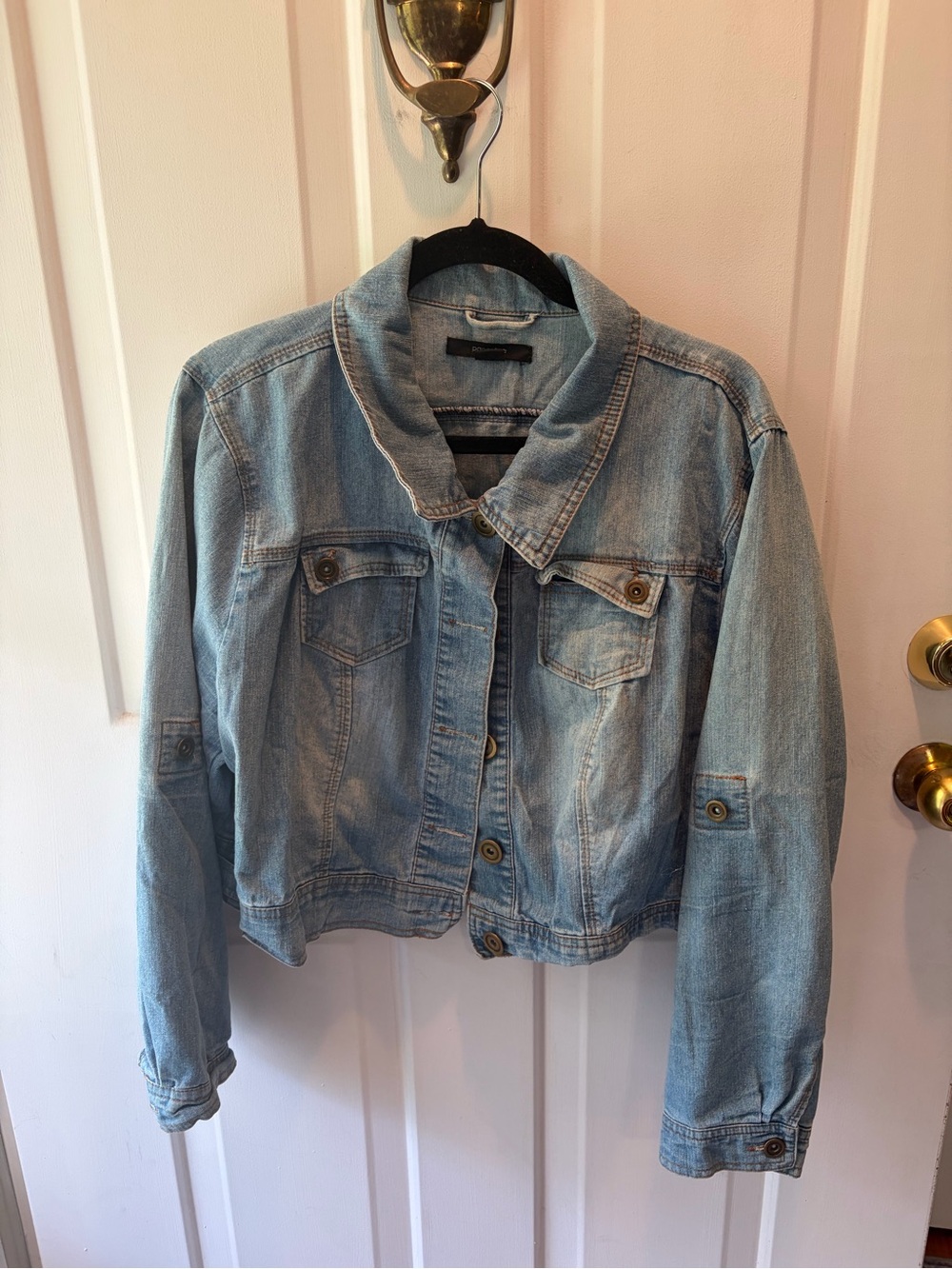 paper tee Light Blue Denim Jacket - Women's Jean Jacket